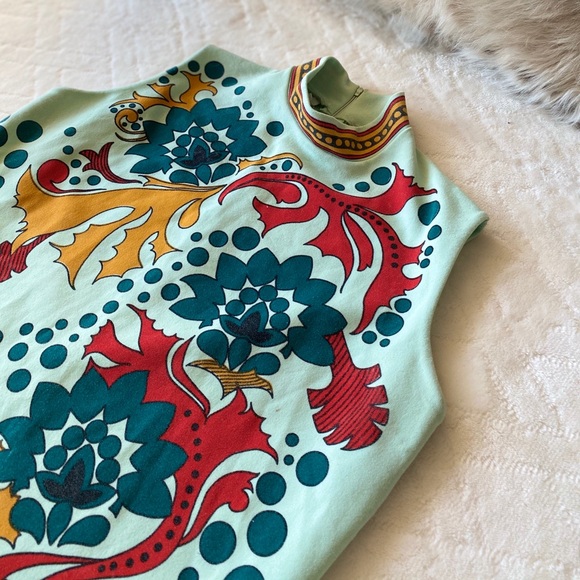 VINTAGE PATTERNED TOP - Picture 3 of 4